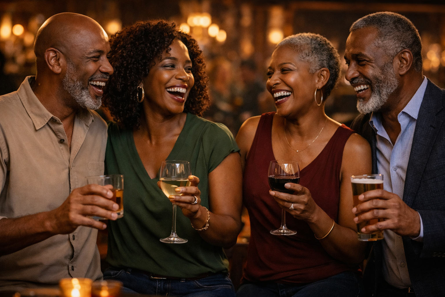 Couples enjoying an evening at Vick's Supper Club